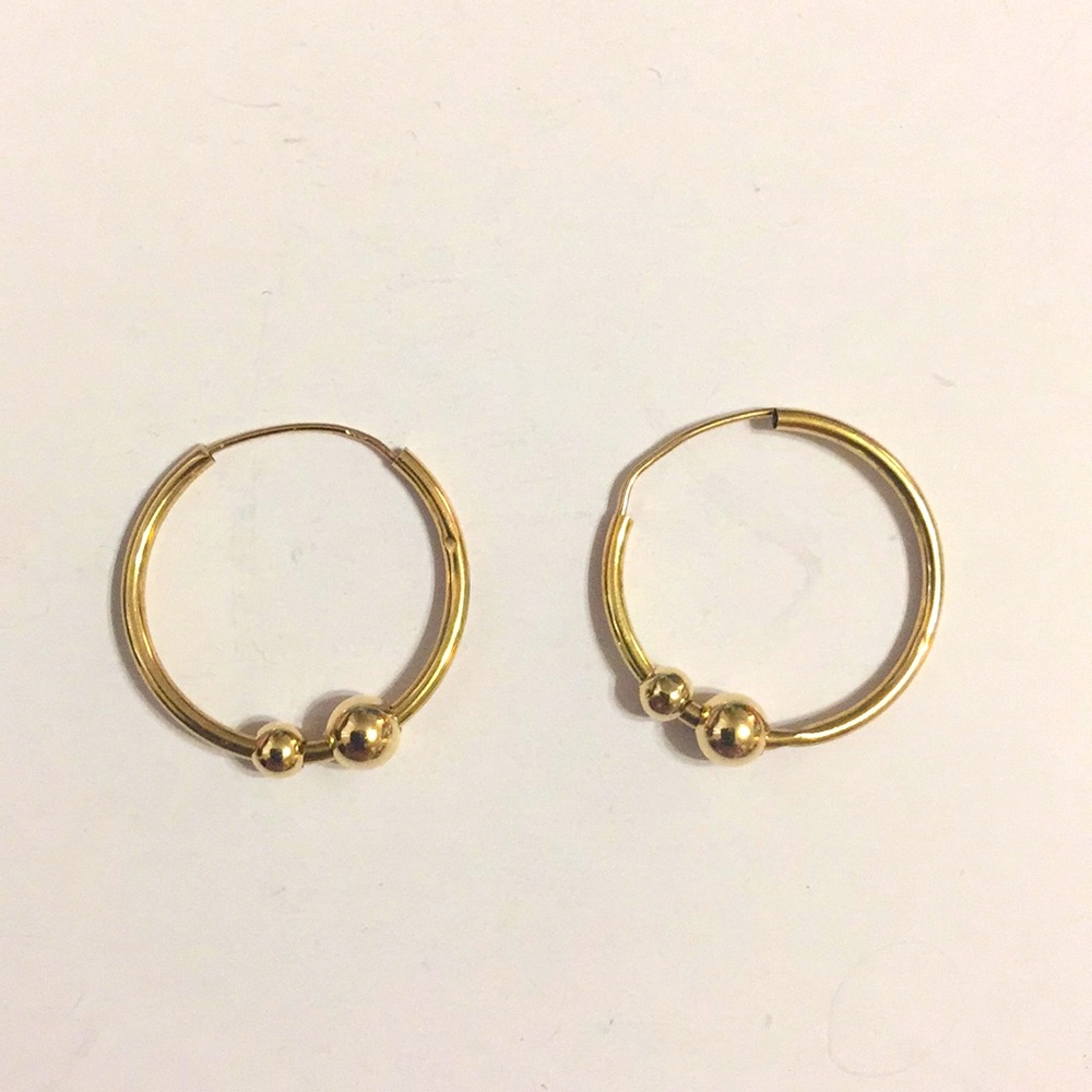 14k gold hoops